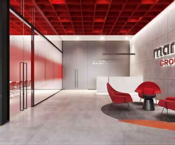 Modern Office Reception Desk-ID:980966096