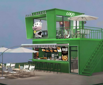 Modern Appearance Of Commercial Building-ID:136756904