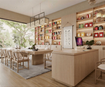 New Chinese Style Teahouse Tea House-ID:182130375