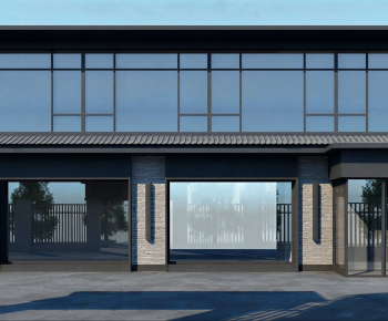 New Chinese Style Facade Element-ID:275156971