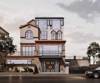 新中式独栋别墅外观-3092533