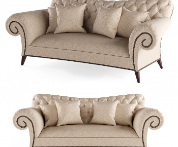 Simple European Style A Sofa For Two-ID:991838934