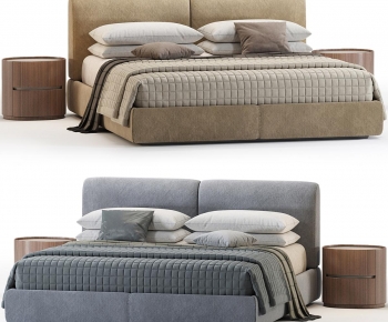 Modern Double Bed-ID:728921891