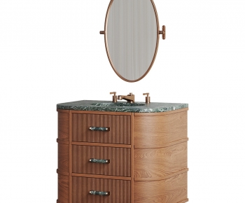 Simple European Style Bathroom Cabinet-ID:777967934