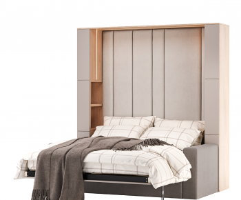 Modern Double Bed-ID:379240515