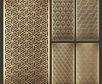 New Chinese Style Metal Screen Partition-ID:984950181