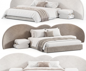 Modern Double Bed-ID:887382033