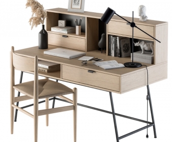 Modern Computer Desk And Chair-ID:862221967