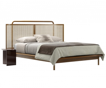 Modern Double Bed-ID:155546907