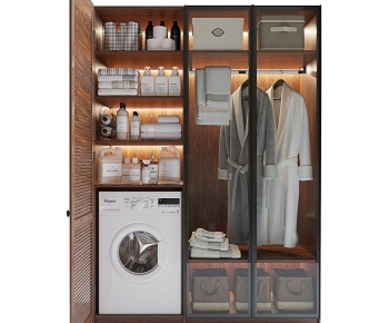 Modern Laundry Cabinet-ID:437556035