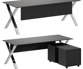 Modern Computer Desk And Chair-ID:936949971