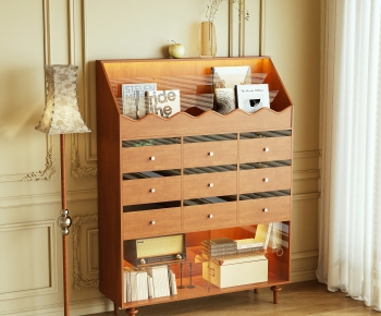 现代原木风斗柜-3107351