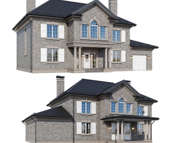 Simple European Style Detached Villa-ID:185960055