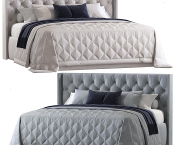 Modern Double Bed-ID:850339898