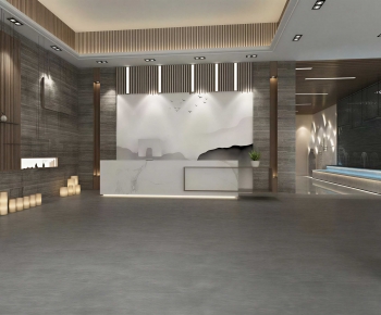 New Chinese Style Office Reception Desk-ID:562778954