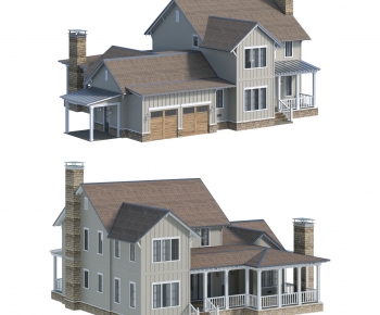 Simple European Style Detached Villa-ID:356172082