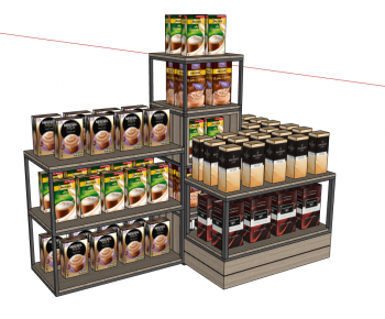 Modern Supermarket Shelf-ID:268493895