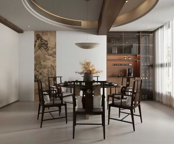 New Chinese Style Dining Room-ID:897009476