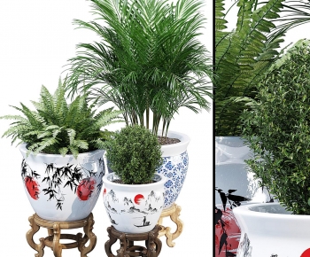 Modern Ground Green Plant Potted Plants-ID:527332078