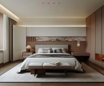 New Chinese Style Bedroom-ID:330339919