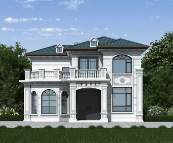 Simple European Style Detached Villa-ID:826122051