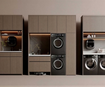 Modern Laundry Cabinet-ID:121455913