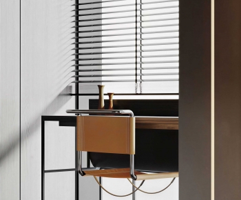 Modern Computer Desk And Chair-ID:161488069