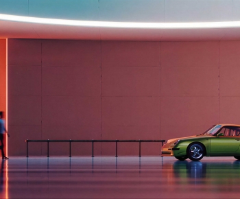 Modern Exhibition Hall-ID:742719299