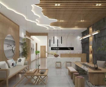 New Chinese Style Lobby Hall-ID:619179019