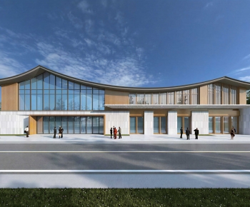 Modern Appearance Of Commercial Building-ID:716609955