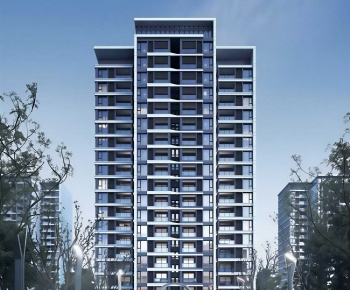 Modern Residential Building-ID:676960953