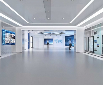 Modern Exhibition Hall-ID:136574036