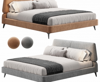 Modern Double Bed-ID:544750728