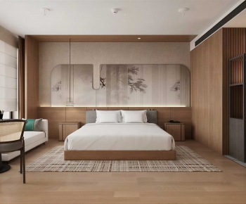 New Chinese Style Bedroom-ID:911009374