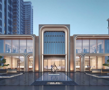 Modern Facade Element-ID:256819014