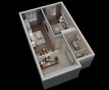 Modern A Bird's-eye View Of Home Decoration-ID:497080098