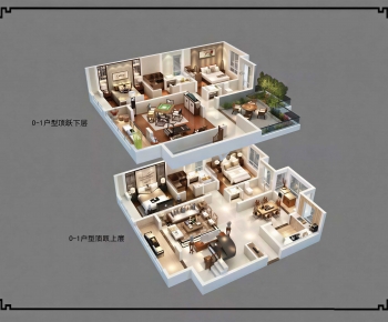 Modern A Bird's-eye View Of Home Decoration-ID:488627912