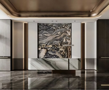 Modern Office Reception Desk-ID:349651101