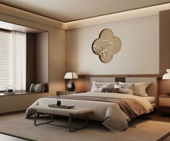New Chinese Style Bedroom-ID:968252903