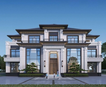 New Chinese Style Detached Villa-ID:798356062