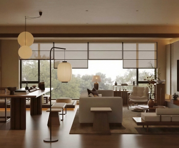 New Chinese Style A Living Room-ID:346828942