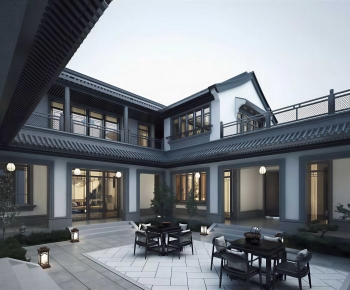 New Chinese Style Courtyard/landscape-ID:859735979