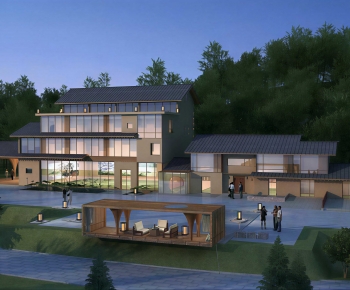 New Chinese Style Appearance Of Commercial Building-ID:265675079