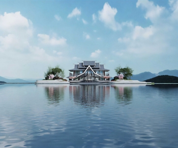 Chinese Style Public Building-ID:193305021