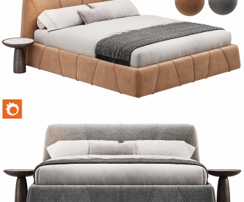 Modern Double Bed-ID:284631979