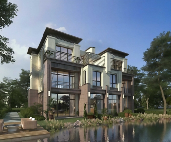 Modern Double Townhouse-ID:852550036