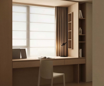 Modern Computer Desk And Chair-ID:329628947