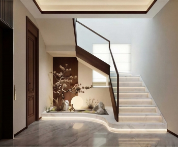 New Chinese Style Stairwell-ID:484586957