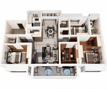 New Chinese Style A Bird's-eye View Of Home Decoration-ID:296103951