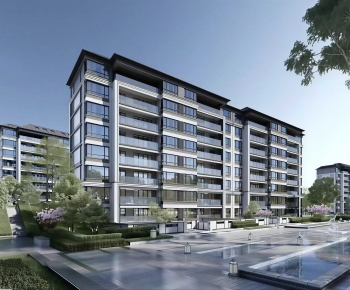 Modern Residential Building-ID:345757967